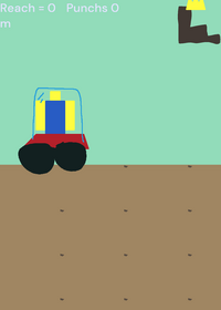 Car FALLING IN THE CASTLE STAIRS
