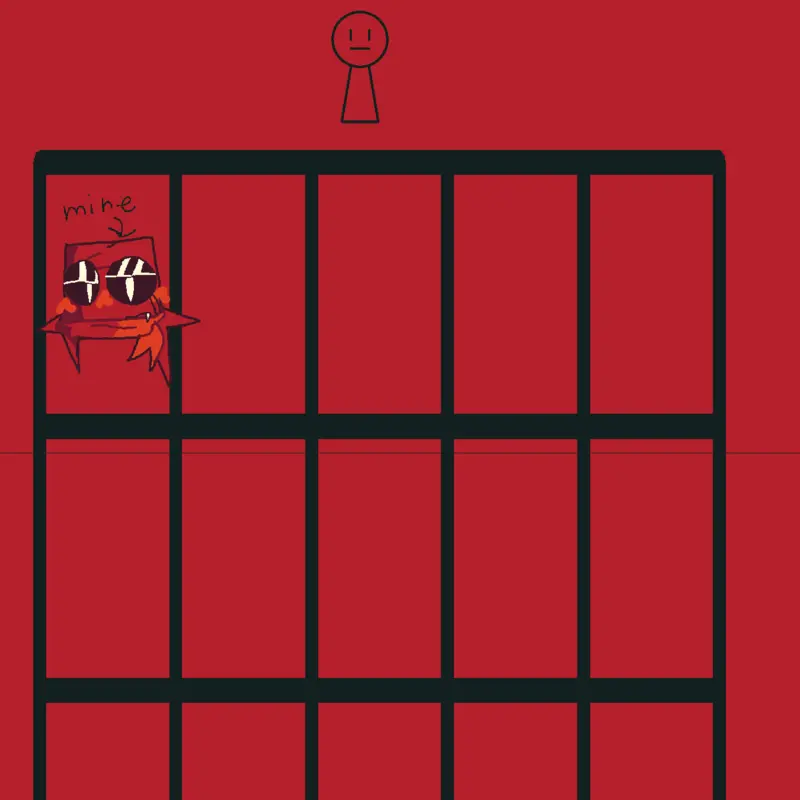 Draw red cube in your style! by @idkjustanartist