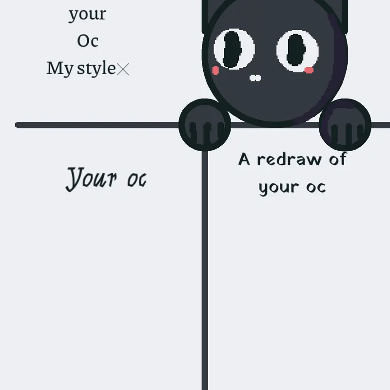 Redrawing your oc in my style! by @K1TTY_WF