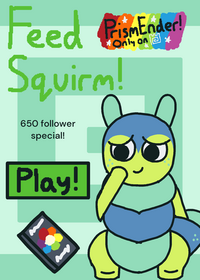 A small game where you can feed Squirm books!