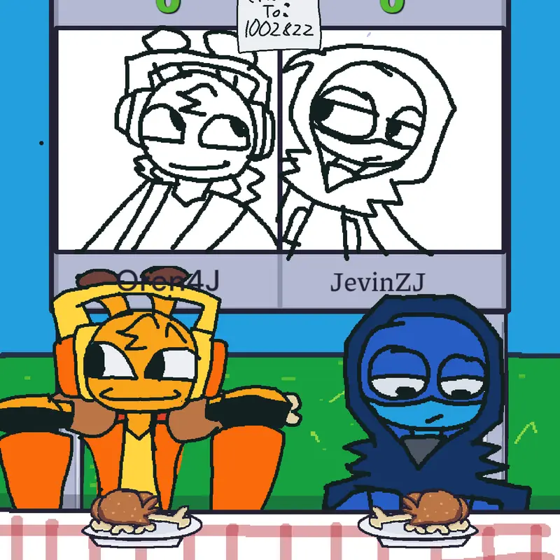 Oren4J vs JevinZJ [clicker game] by @official_Oren4Janimation