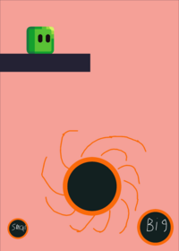 Mario Galaxy black hole test