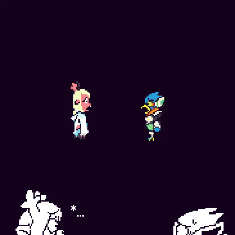 Deer and bird by @Blork