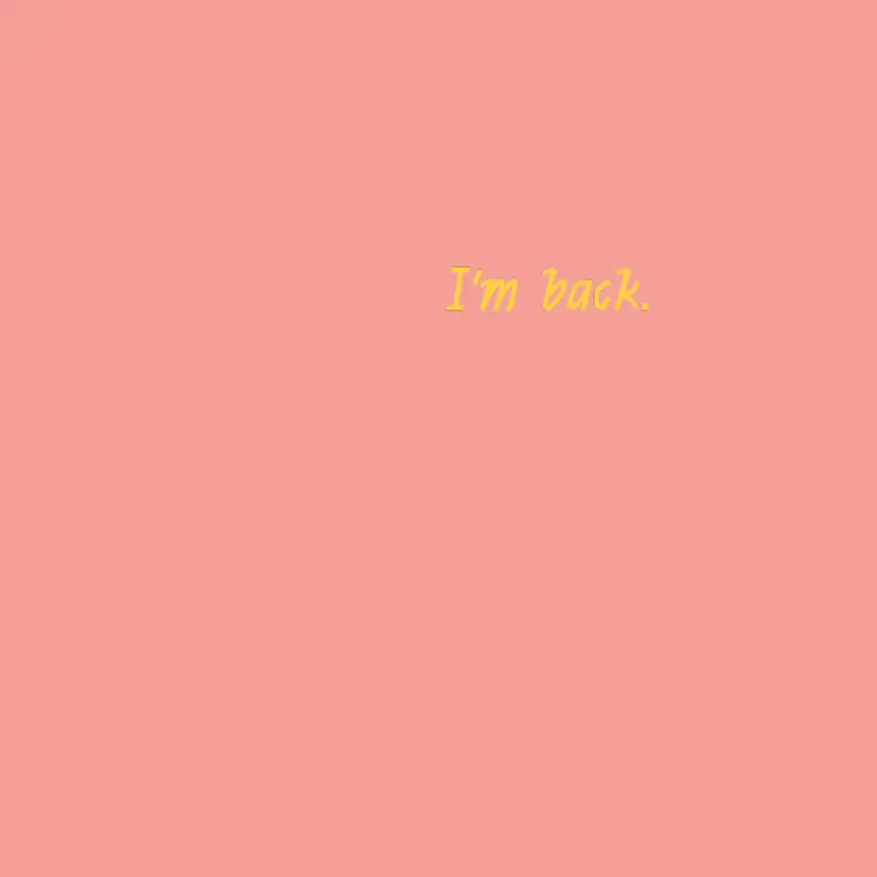 I will post rarely. by @SamanthaJean