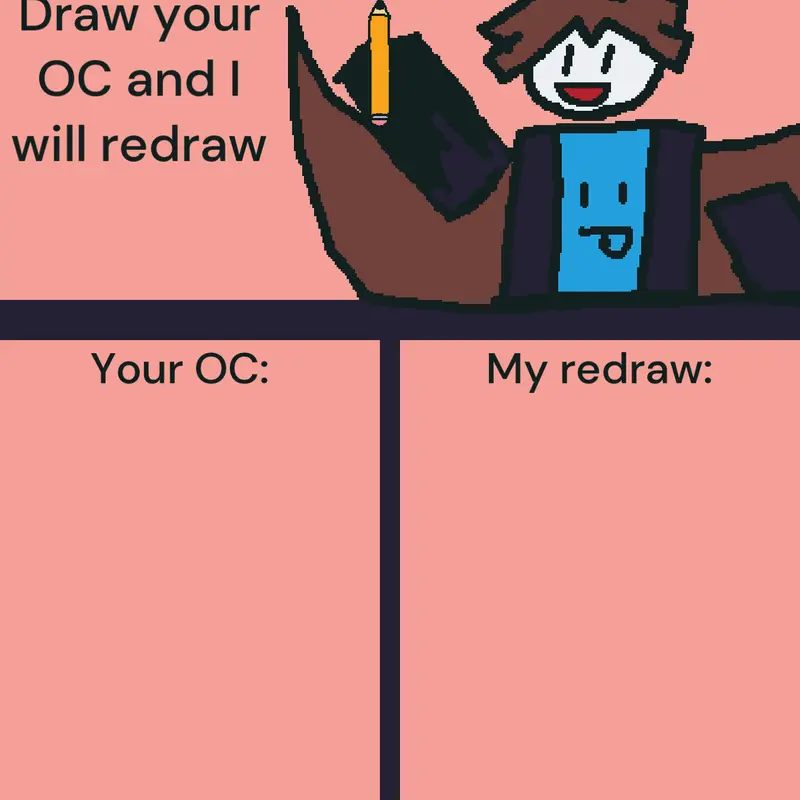 I will redraw your oc :D by @Rip_HugoOfc123