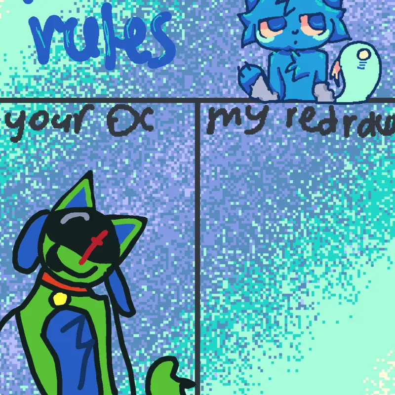 MY OC CYANIDE >:) by @furrykid1227