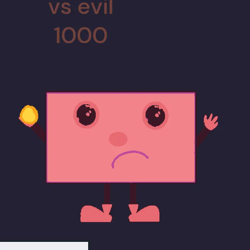 Rectangle vs evil 1000 by @Pingupingu