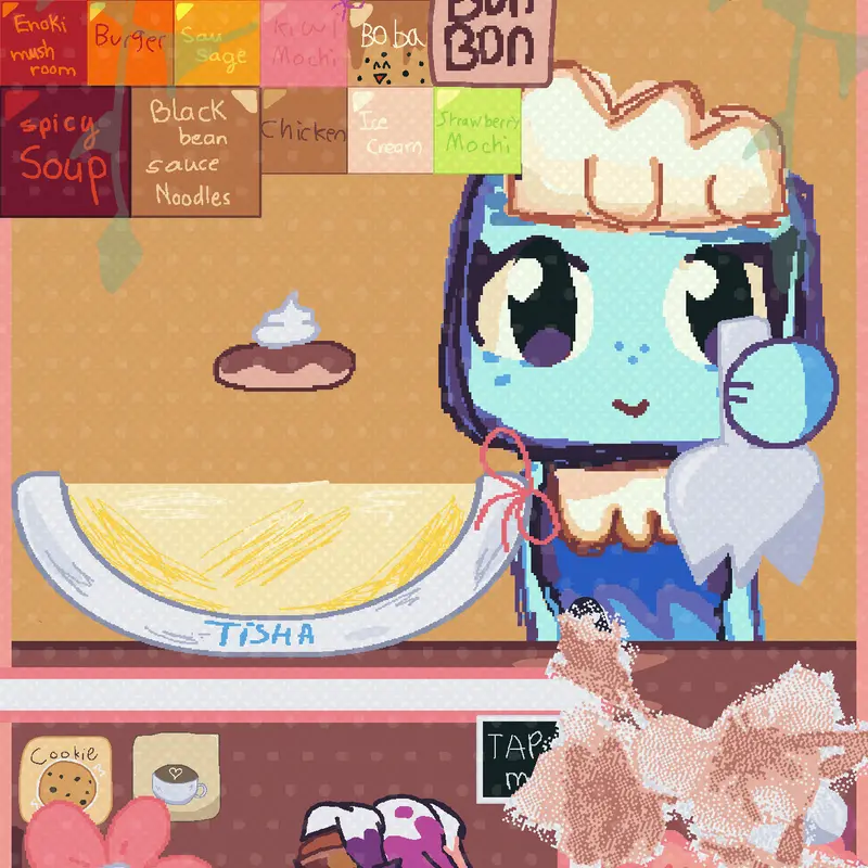 Tisha mukbang by @pizzamo