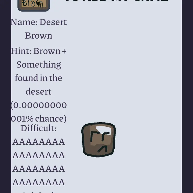 Desert Brown by @Colorballs_Create