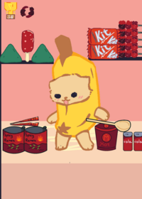 Banana cat mukbang
