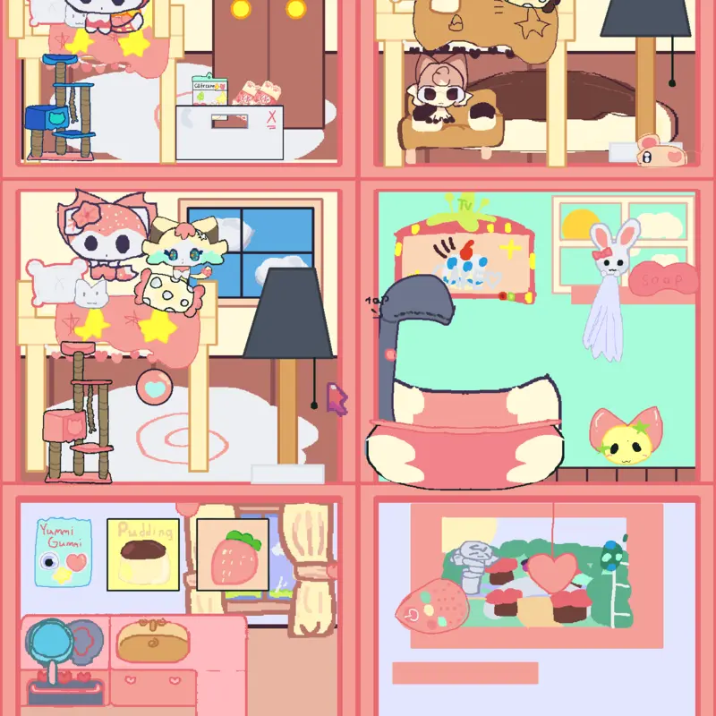 Kitty house by @-_bunny_-