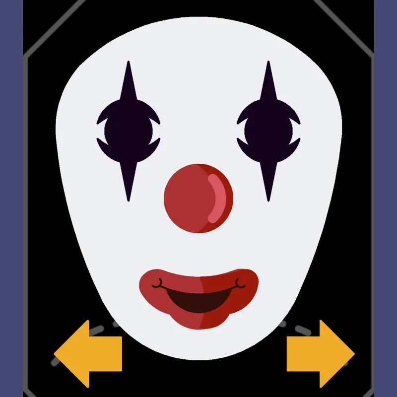 creepy clown masck by @PumpkinHedji