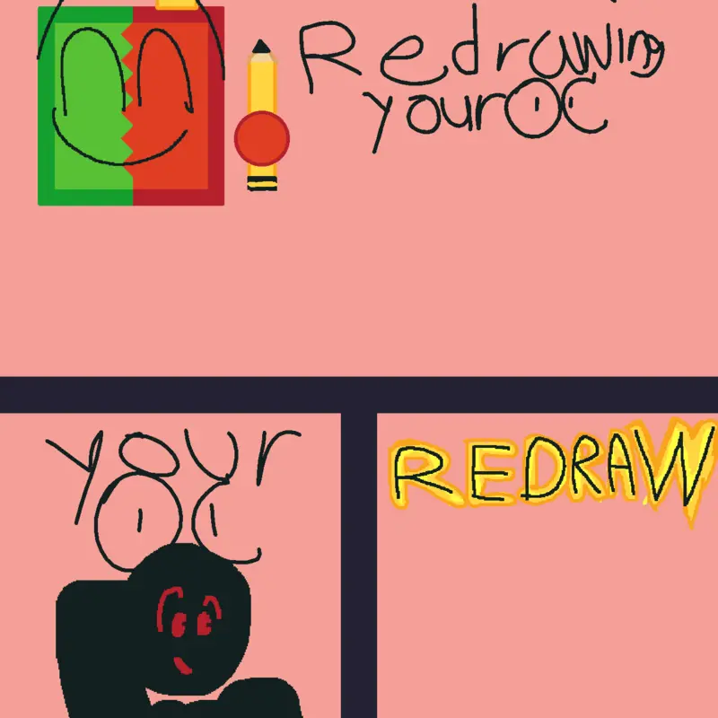 Redrawing your oc by @LARRYMAN