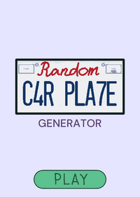 Car plate roller