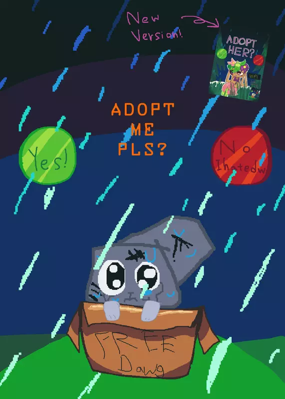 Adopt pebble!! by @Wafflelonies_and_nutella