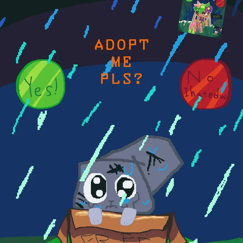 Adopt pebble!! by @Wafflelonies_and_nutella