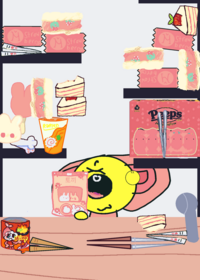 Yellow mukbang! 💗🟡💗✨