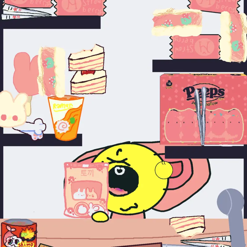 Yellow mukbang! 💗🟡💗✨ by @twentywholovestodance