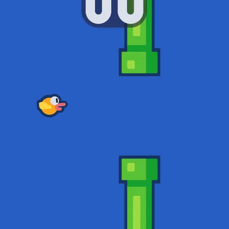 Infinite flappy bird by @theOGben