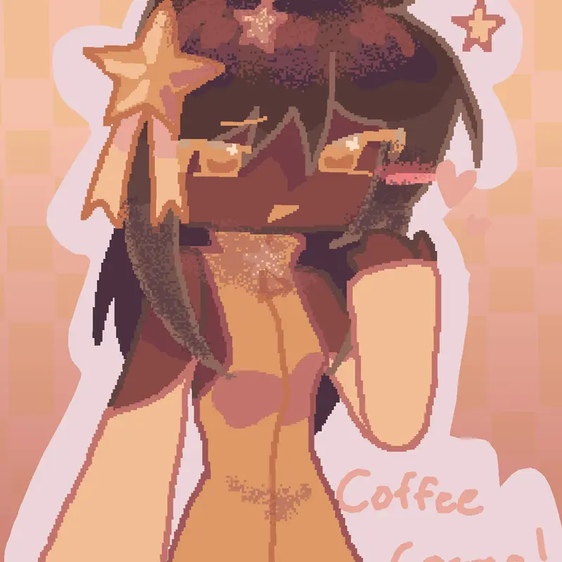 Coffee Cosmo Fanart by @Abyss4fmPf1KVp6