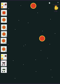 Planet Collision simulation
