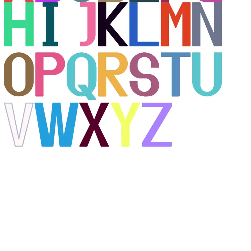 Alphabet band remastered by @BenjaminSlushy