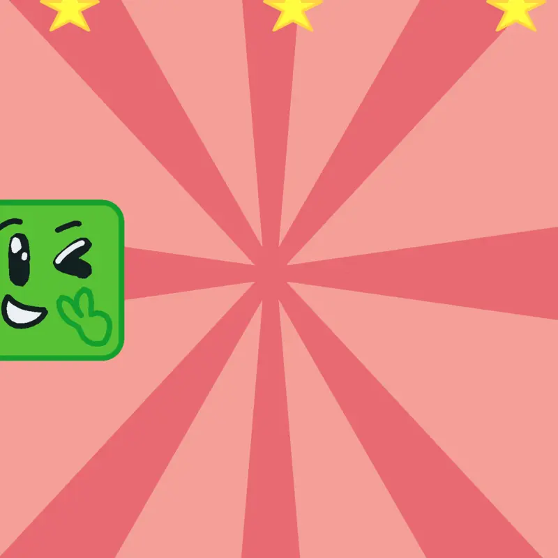 Green cube animation (his video) by @Paola67Games