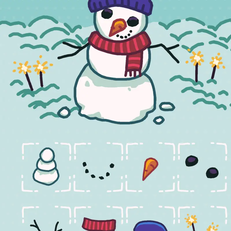 Snow man by @malk590
