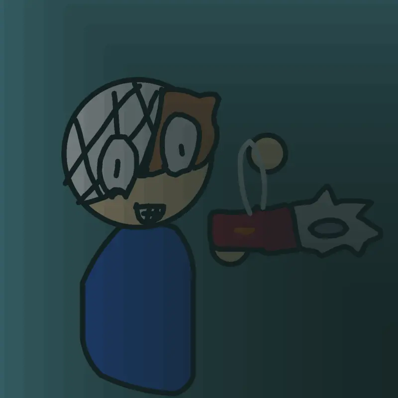 A man in a perfectly normal town by @purple-stickman