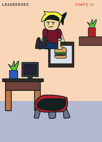 A boring jumping game