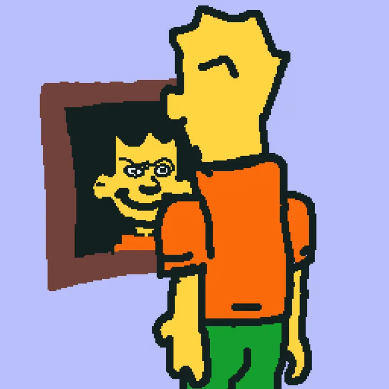 A man vs himself by @Bartolomeojaysimpson
