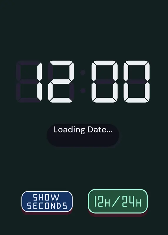 C-Digital Clock by @Coleso