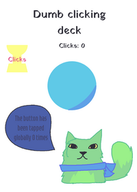 Dumb clicking game