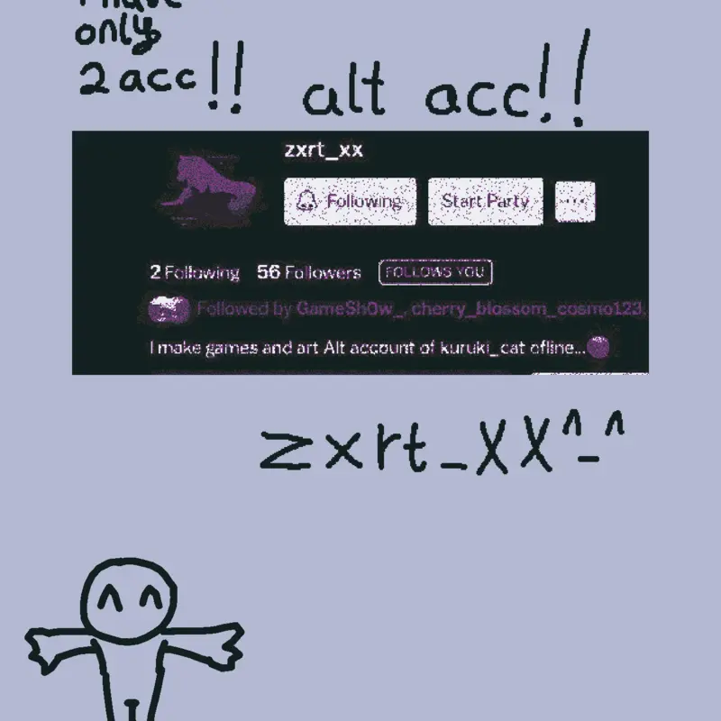 ALT ACC GO FOLLOWWS!!! by @kuruki_cat