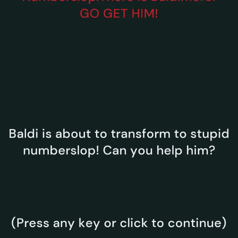 Baldi vs numberslop by @YTPG