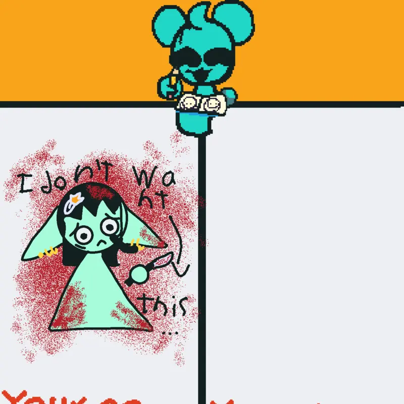I hope this is okay, she has a dark past by @MikuXnuziLoverX3