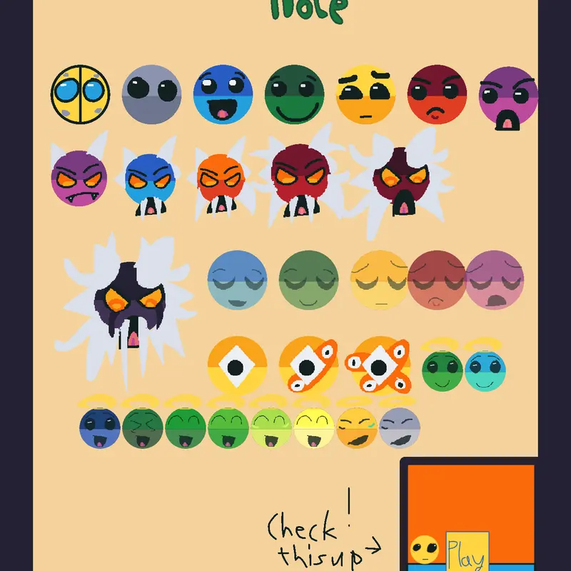 My bouncing Difficulty faces gd (take) by @Abssss