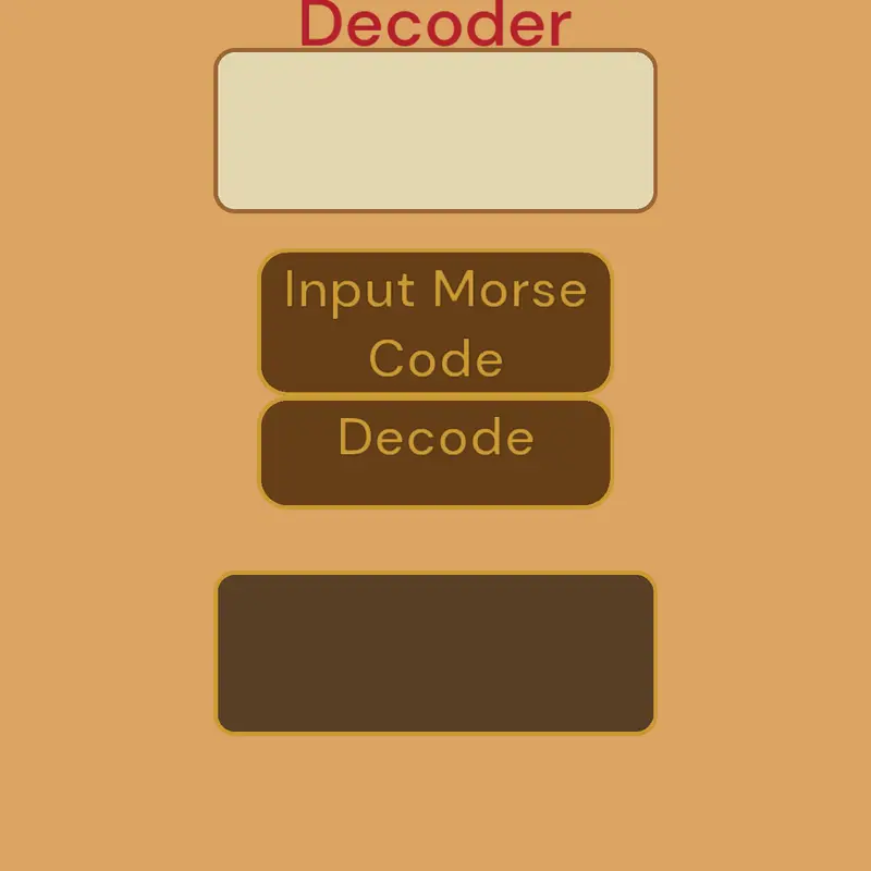 Morse Code Decoder by @NullShard