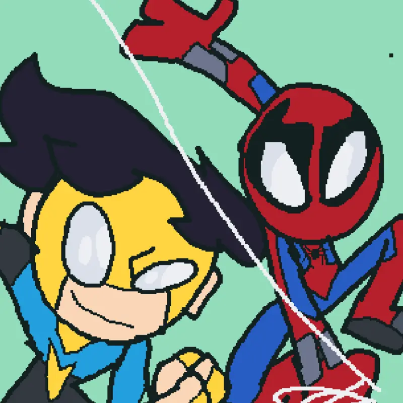Spidey and invincy by @Woody_the_cowboy_is_back