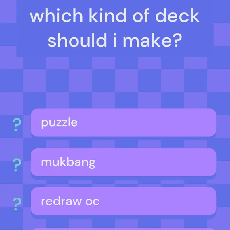 what deck? by @KimberlyCaldwell