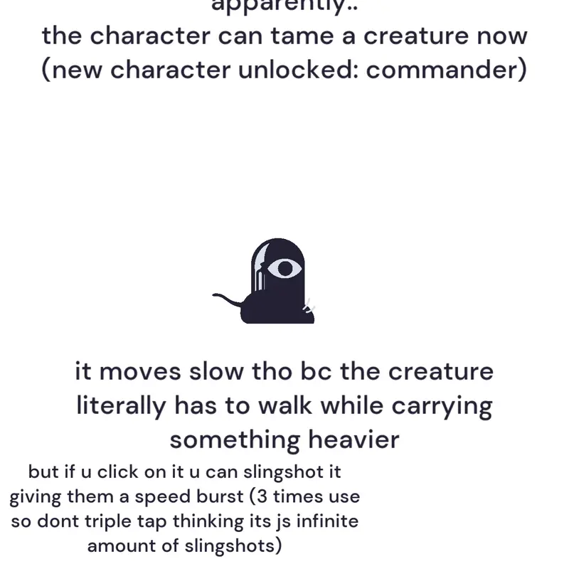 character + mouse abomination by @paperbird