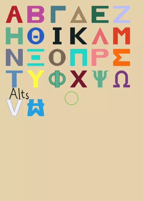 Greek Alphabet Band by @jaemeesoto