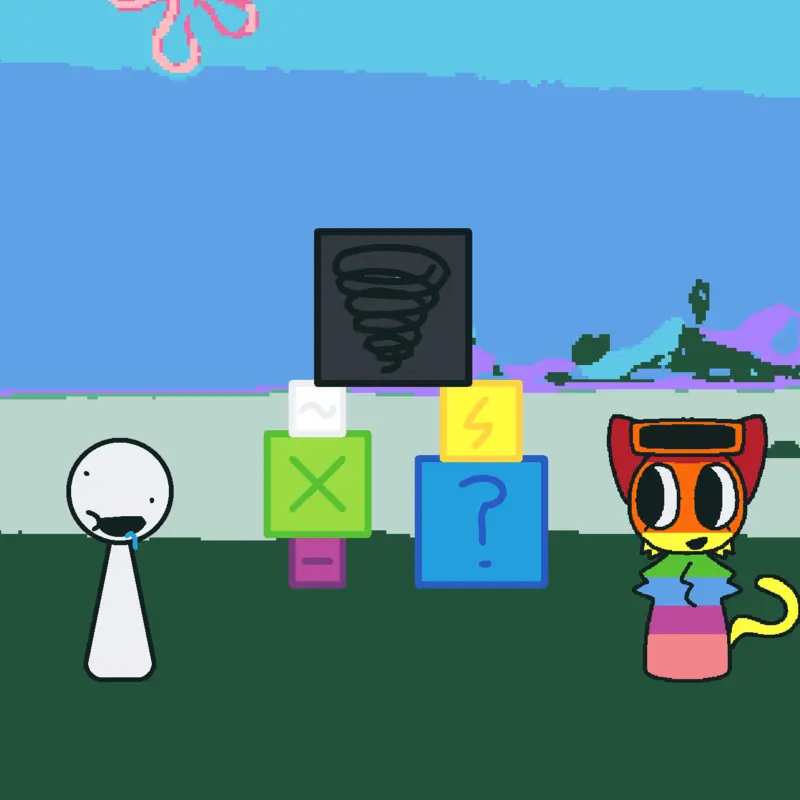 Wtf, you found a white cube? by @Rainy-Bow
