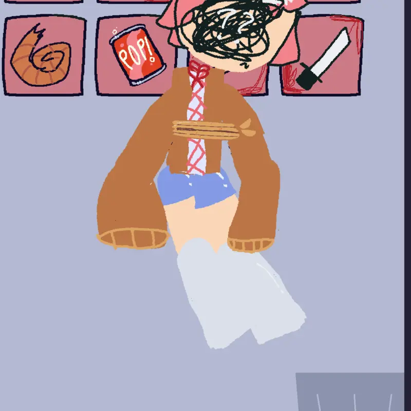 Not for easily disturbed people. Sayori! by @ItzyHernandez