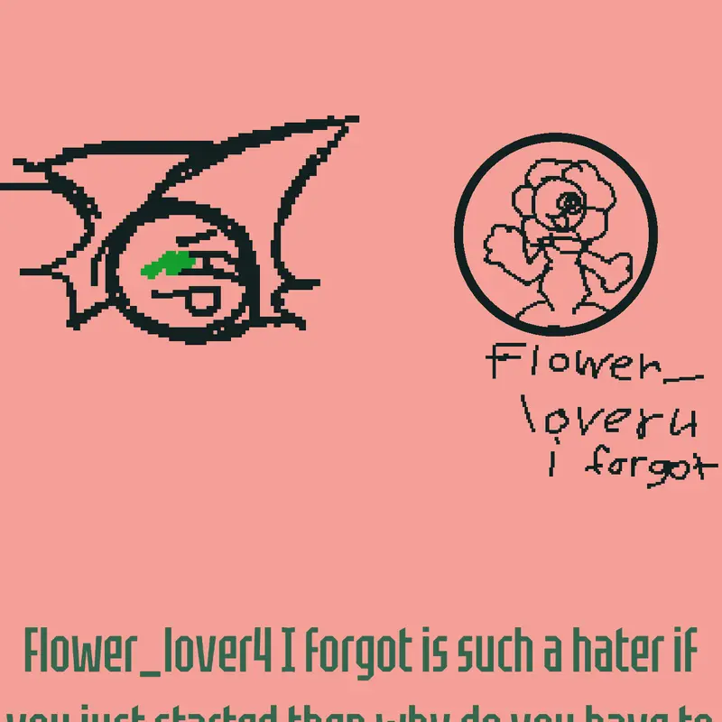 Flower_ugly lover486 by @Strawberrythecat