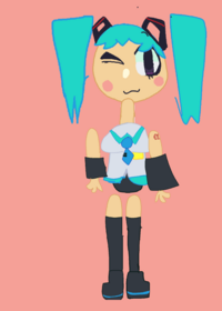 Hatsune Miku ragdoll!