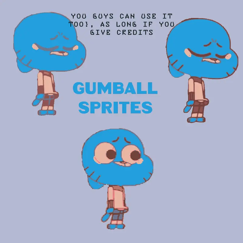 Gumball Sprites v3 for playerprogamer by @SuminGamer_YTT