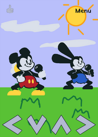 Mickey AND Oswald AND cuphead AND mugman
