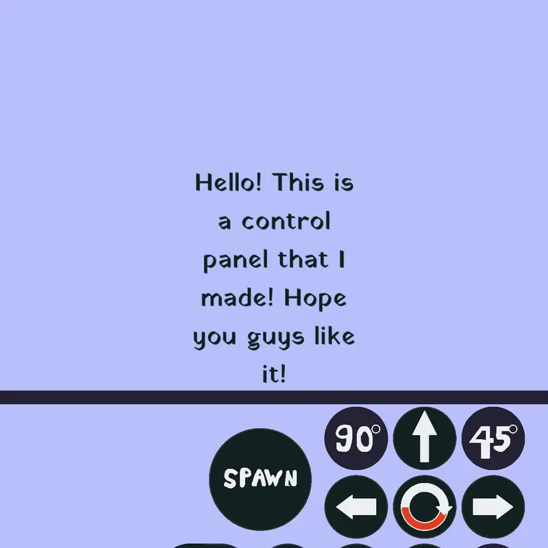 Control panel by @Retroturned