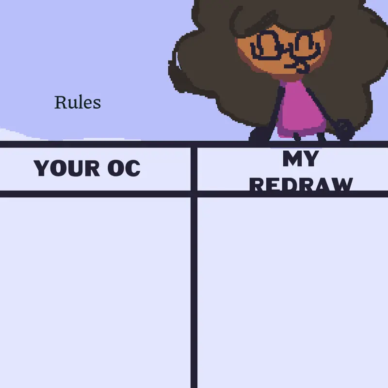 Redrawing your ocs! by @violet_paws